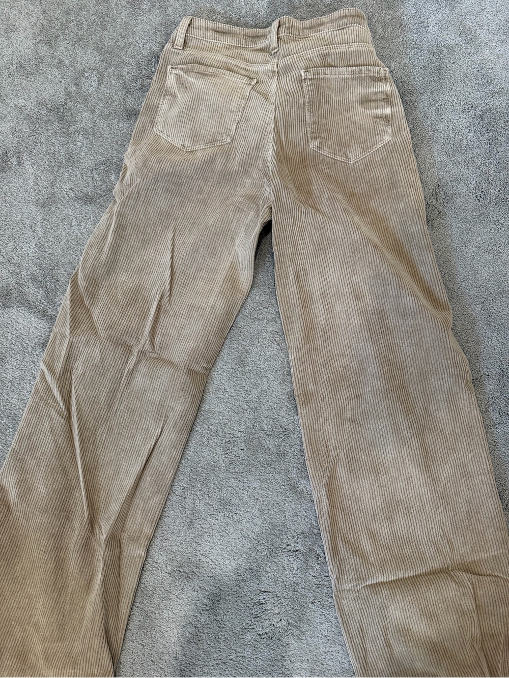 L'AGENCE Wide Leg Corduroy Pants in Taupe - Picture 4 of 4